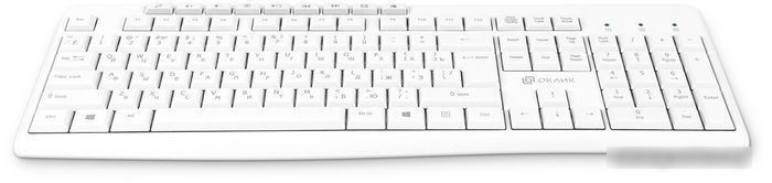Клавиатура Oklick K225W (белый) - фото 4 - id-p213224653