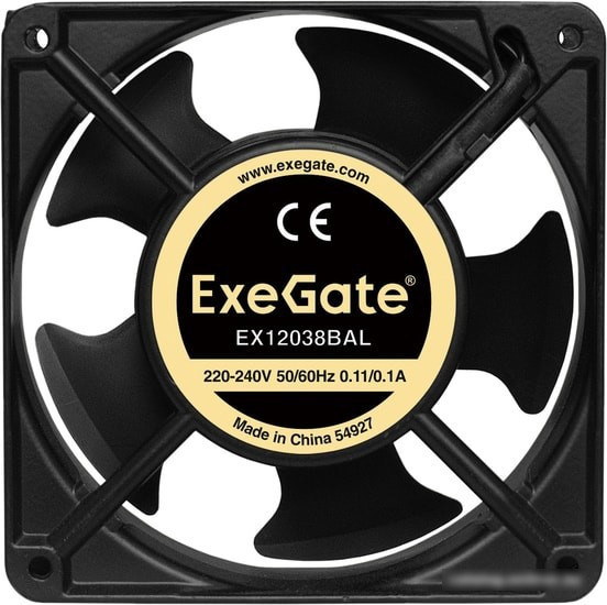 Вентилятор для корпуса ExeGate EX12038BAL EX289017RUS - фото 2 - id-p213223003