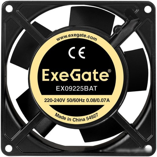 Вентилятор для корпуса ExeGate EX09225BAT EX289004RUS - фото 2 - id-p213223006