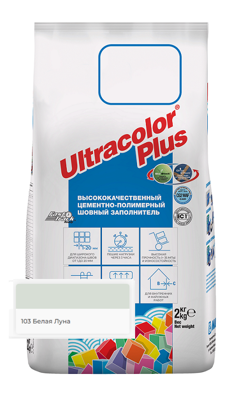 Фуга Mapei ULTRACOLOR PLUS №103 белая луна 2 кг - фото 1 - id-p213321438