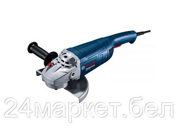 Двуручная углошлифмашина BOSCH GWS 2200 в кор. (2200 Вт, диск 180х22 мм, плавный пуск)