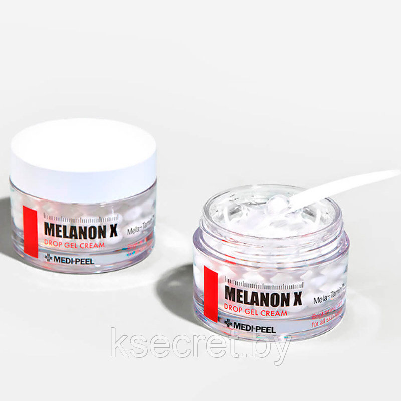 Осветляющий капсульный крем с глутатионом Medi-Peel Melanon X Drop Gel Cream 50мл - фото 4 - id-p213351939