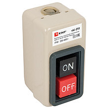 Выключатель кнопочный с блокировкой ВКИ-211, 
6А 3P IP40 EKF PROxima