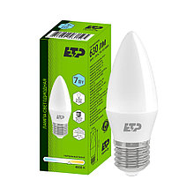Лампа светодиодная свеча 7W С35 Е27 4000К (100)
ETP