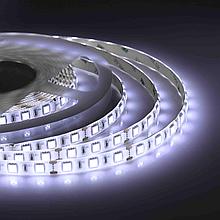 00-10 Светодиодная лента 12В, СТ, 14,4Вт/м, smd5050,
60д/м, IP65, 700Лм/м, 10мм, холод. белый 6400К