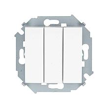 1591391-030 Трехклавишный выключатель 10AX 250В~
белого цвета