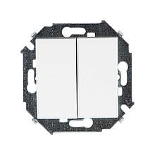 1591398-030 Двухклавишный выключатель 16AX 250В~
белого цвета