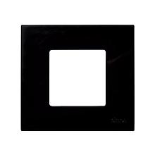 2700617-071 Накладка декоративная для базовой 
рамки на 1 пост гаммы Color черного цвета Play