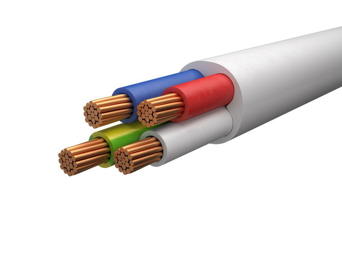 Провод ПВС 4х2,5 белый