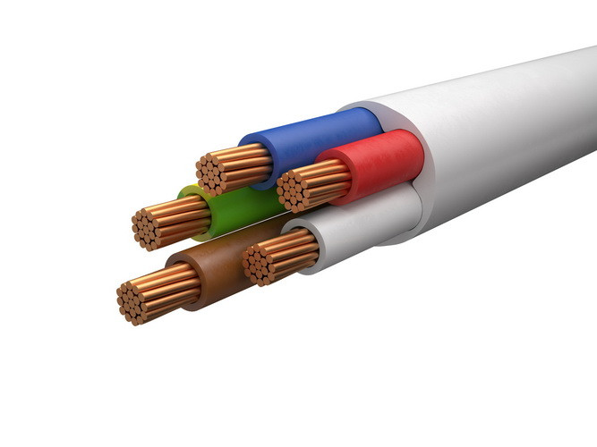 Провод ПВС 5х2,5 белый