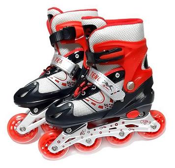 Роликовые коньки раздвижные р-р 35-38  RELMAX GS-SK-P01 RED