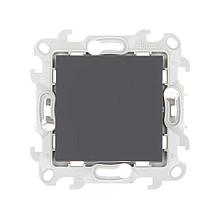 2420201-038 Переключатель (проходной) 10AX 250В~
с системой Push&Go цвета графит Harmonie