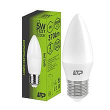 Лампа светодиодная C3 5W 3000К E27 ETP