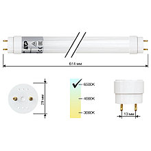 Лампа светодиодная T8 LED-T8-G13-ST 9W 600mm 6500K ETP