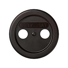 88097-32 Накладка для розетки R-TV+SAT с пиктограммой
"R-TV SAT" коричневого цвета