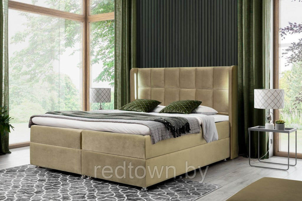 Кровать Мия 140, 160 , 180 , 200 см, с мягким изголовьем - фото 7 - id-p213357179