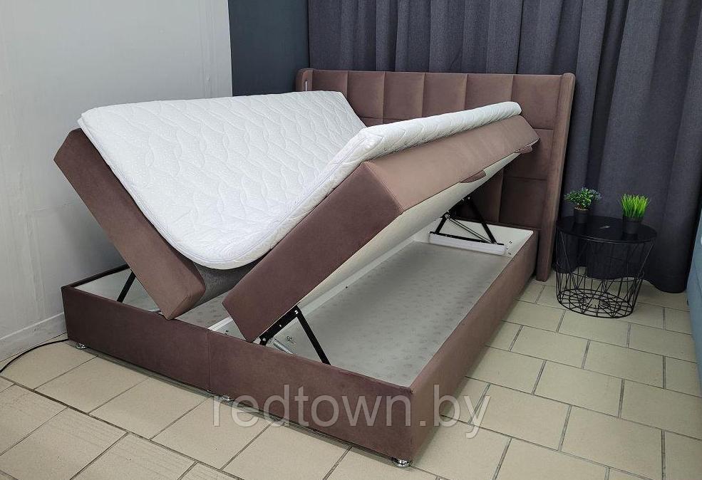 Кровать Мия 140, 160 , 180 , 200 см, с мягким изголовьем - фото 9 - id-p213357179