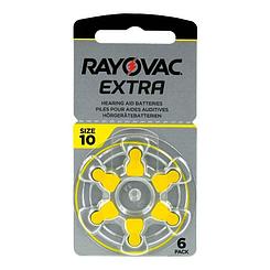 Батарейка для слуховых аппаратов Rayovac 10 (Воздушно-цинковая)