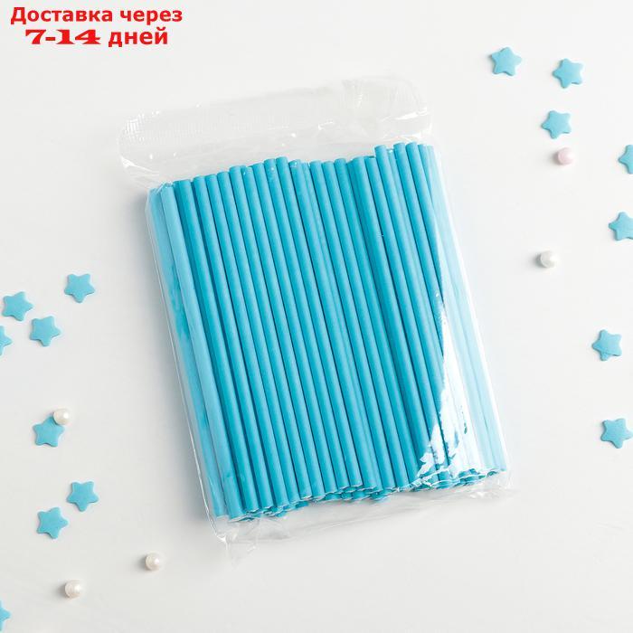 Палочки для кейкпопсов, 10×0,2 см, 100 шт, цвет синий - фото 2 - id-p213285466