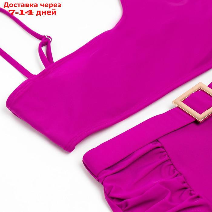 Купальный костюм раздельный MINAKU с ремешком цвет фиолетовый, р-р 44 - фото 6 - id-p213287148