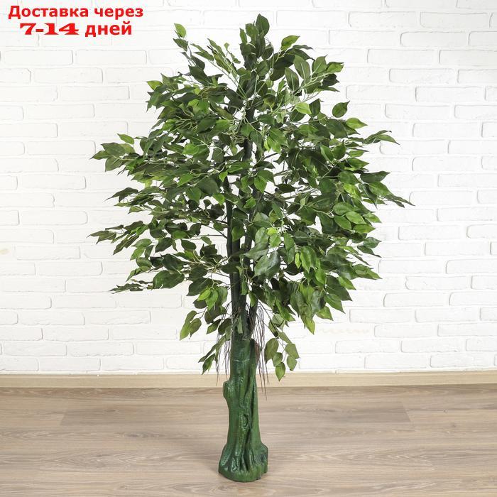 Дерево искусственное зеленый лист 150 см