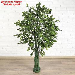 Дерево искусственное зеленый лист 150 см