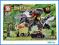 Детский игровой конструктор серии лего Атака Тираннозавра 560 деталей, аналог Juniors Jurassic Lego