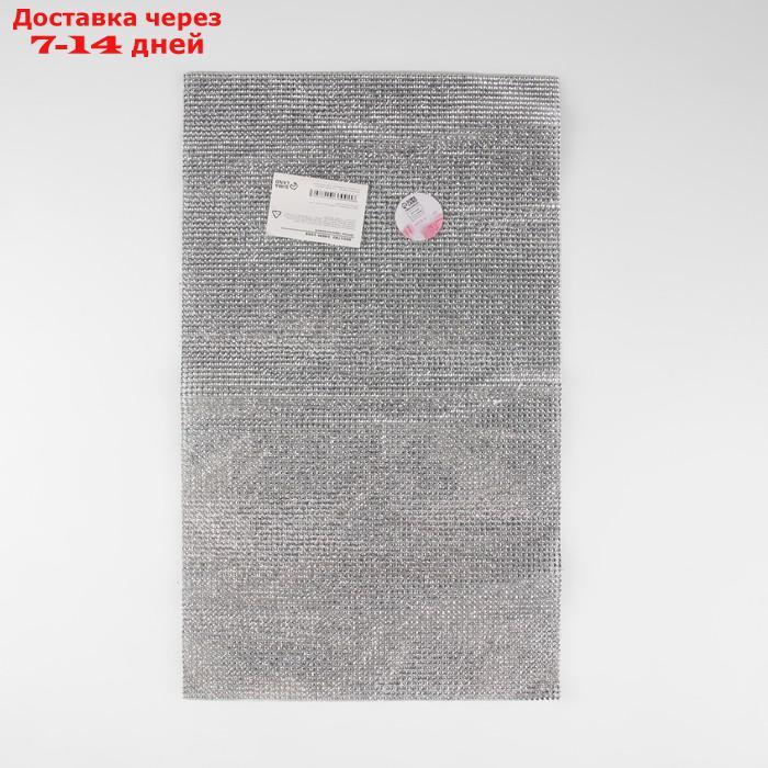Стразы термоклеевые на листе, 40 × 24 см, цвет серебряный - фото 6 - id-p213284849