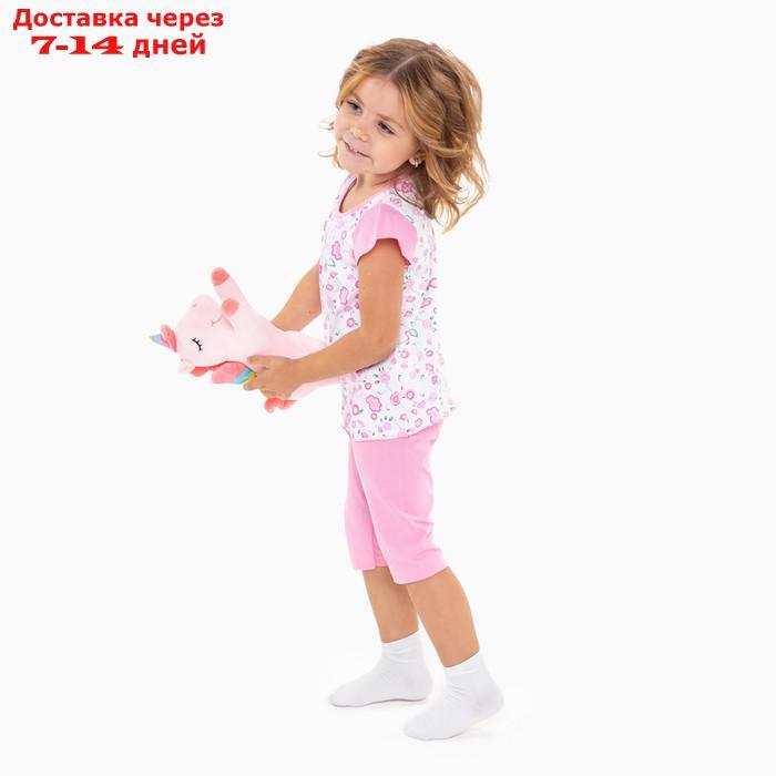 Комплект (футболка, штанишки) для девочки, цвет микс, рост 80-86 см (26) - фото 4 - id-p213287591