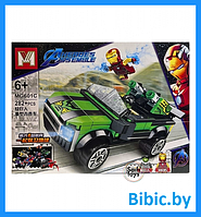 Детский конструктор M-Brick Marvel Транспорт супергероев MG601, аналог лего lego марвел, игрушка для мальчиков