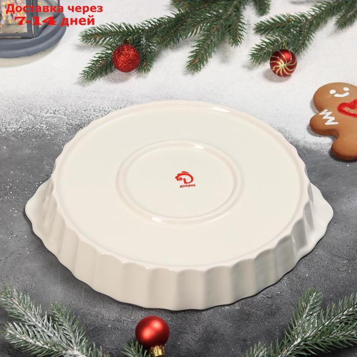 Блюдо для запекания "Рождественский снеговик" 28,8х25х4,3 см - фото 5 - id-p213285755