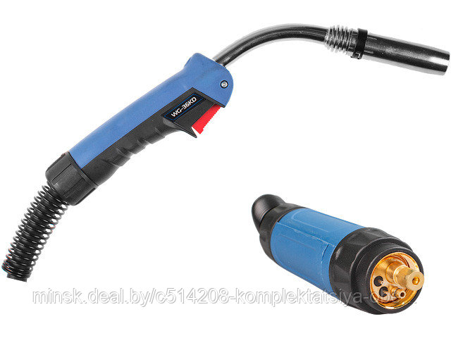 Горелка сварочная MIG MAG WG-36KD (3м, 340А) SOLARIS (CO2 - 340A, Ar(Ar+CO2) - 320A, 0.8-1.2мм, ПВ - 60%, 3 - фото 1 - id-p213361413