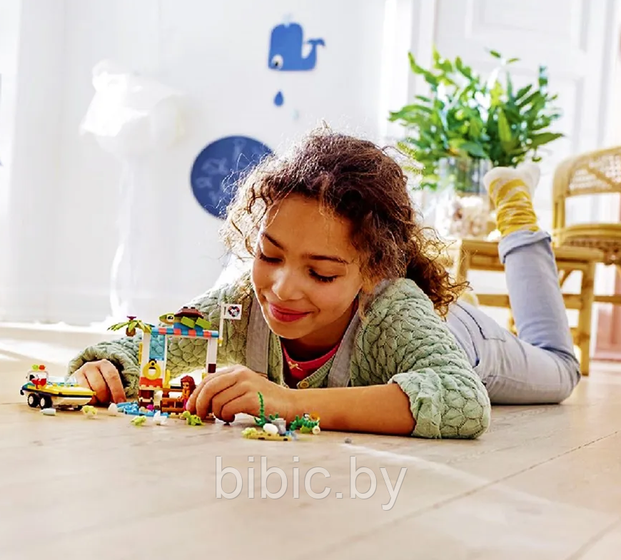 Детский конструктор Спасение черепах 11370 для девочек, аналог лего lego дом френдс friends подружки - фото 6 - id-p213378231