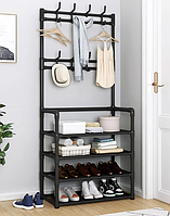 Напольная вешалка для прихожей New Simple floor Clothes Rack 4 яруса 158х60х28 см