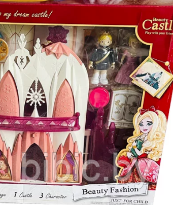 Детский домик для кукол, игровой кукольный набор для девочек, KDL-12 набор Замок с фигурками для игры детей - фото 3 - id-p213378272