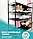 Вешалка-полка с крючками для одежды в прихожую New Simple floor Clothes Rack 5 ярусов, фото 9