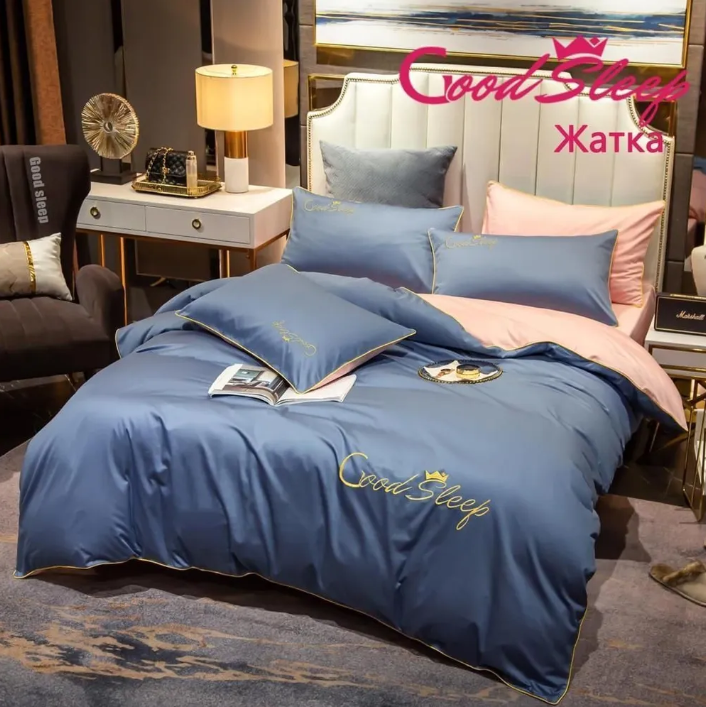 Комплект постельного белья Good Sleep Премиум качество!!! Жатка. Разные цвета и размеры - фото 6 - id-p213378321