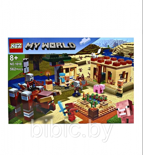 Детский конструктор Minecraft Патруль разбойников Майнкрафт, 1010 my world аналог лего lego. Игры для детей - фото 3 - id-p213378472