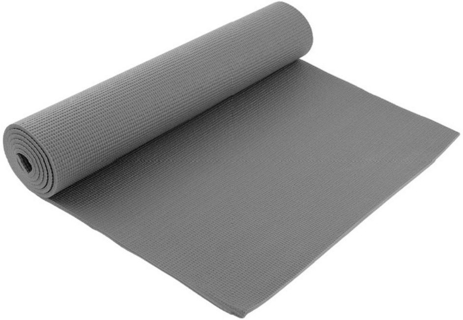 Коврик Yoga mat 173*61*0,6   серый ,  в чехле