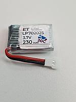 Аккумулятор 702025 230mAh высокотоковый - ET LP702025-20CM, 3.7V, Li-Pol (подходит для квадрокоптеров)