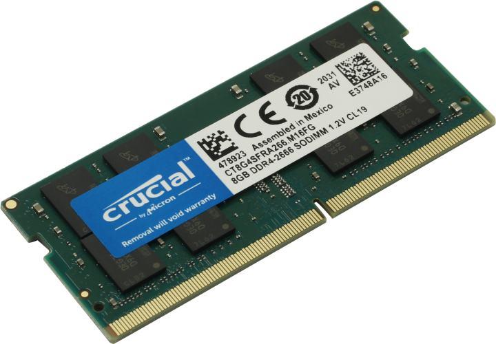 Crucial CT8G4SFRA266 DDR4 SODIMM 8Gb PC4-21300 CL19 (for NoteBook)