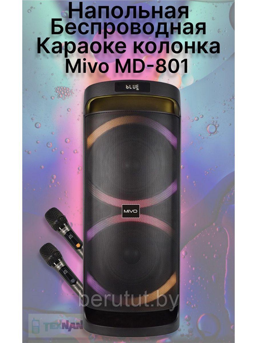 Портативная напольная беспроводная колонка Bluetooth MIVO MD-801 с микрофоном - фото 6 - id-p213387077