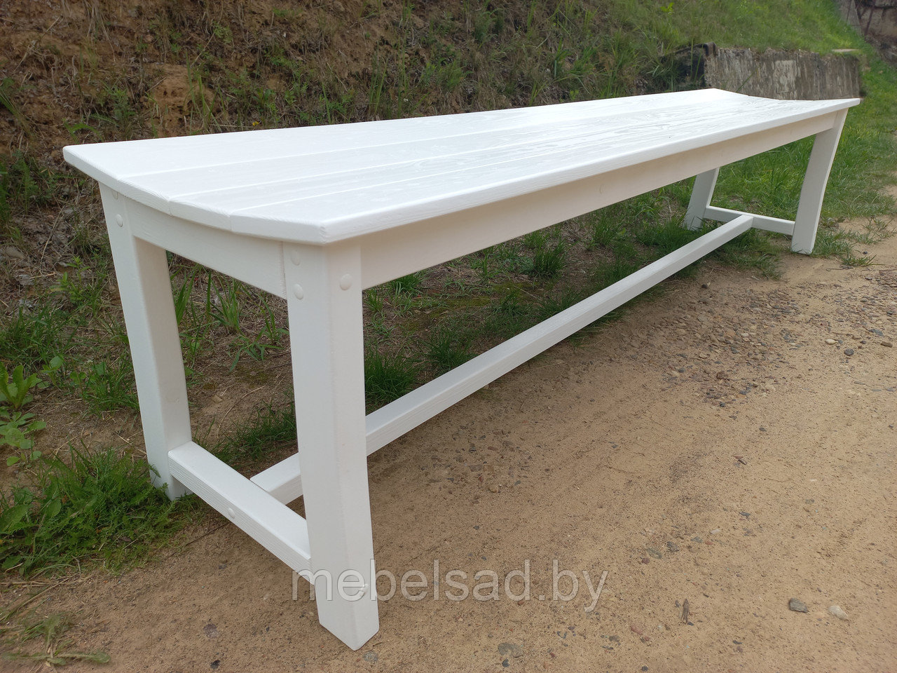 Лавка садовая и банная из массива сосны "Прованс Супер" 1,2 метра