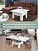 Cтол журнальный трансформер кухонный раздвижной раскладной столик для гостиной деревянный белый в стиле лофт, фото 6