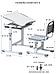 Парта для школьника растущая школьная детская стол трансформер письменный со стулом набор мебели для детей, фото 7