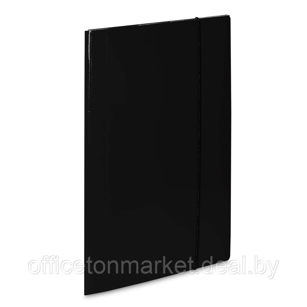 Папка на резинке "VauPe", A4, 20 мм, картон, черный - фото 1 - id-p213378461
