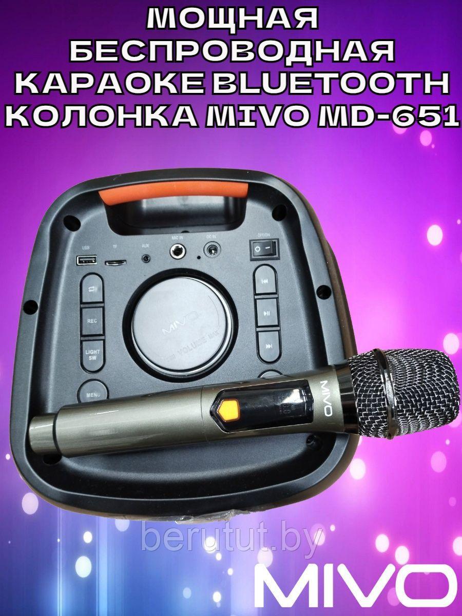 Портативная напольная беспроводная колонка Bluetooth MIVO MD-651 с микрофоном - фото 2 - id-p213389928