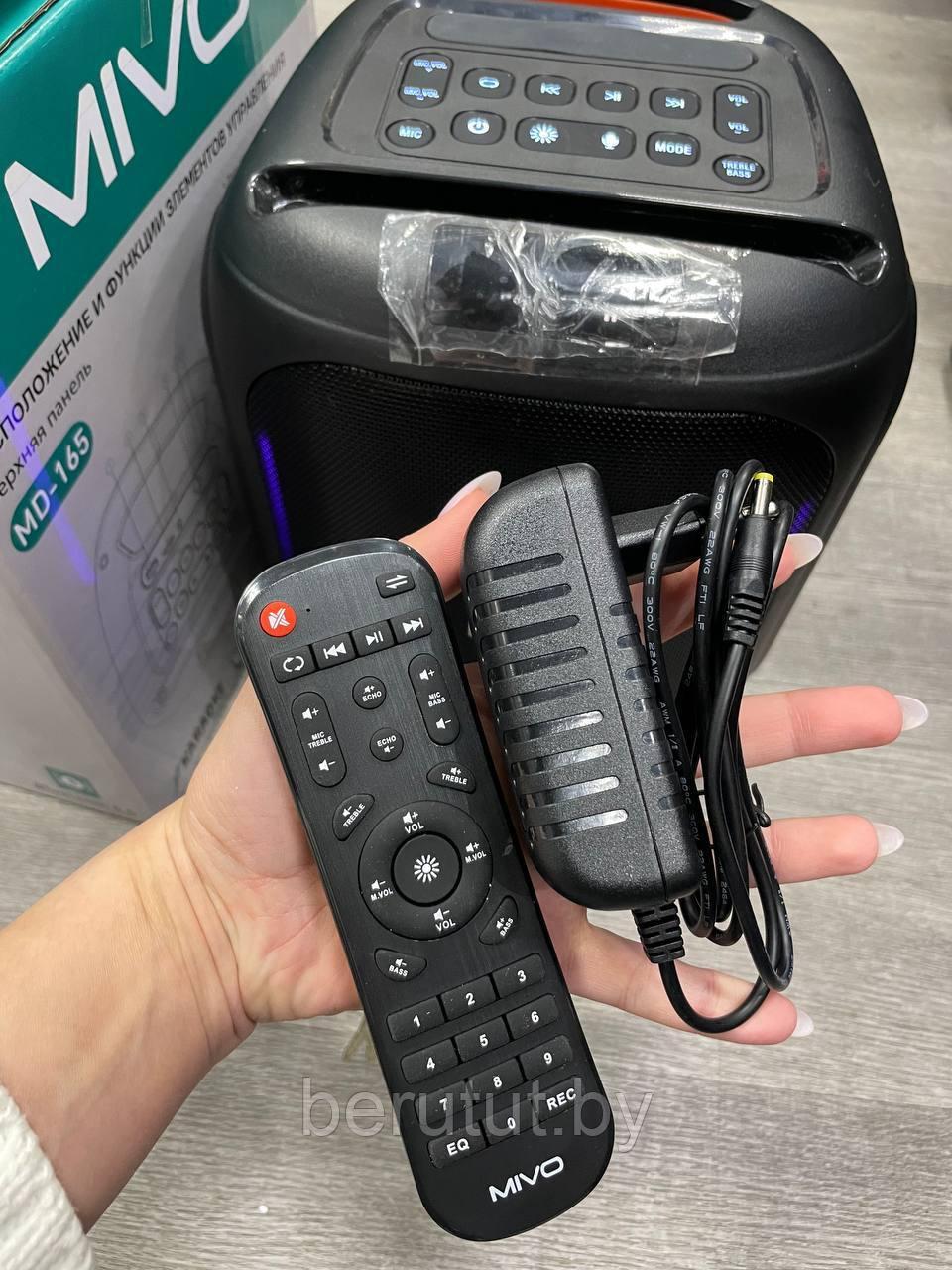 Портативная напольная беспроводная колонка Bluetooth MIVO MD-165 с микрофоном - фото 7 - id-p213389929