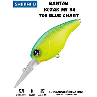 Воблер SHIMANO Bantam Kozak MR 54mm 8g T08 Blue Chart