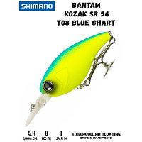 Воблер SHIMANO Bantam Kozak SR 54mm 8g T08 Blue Chart